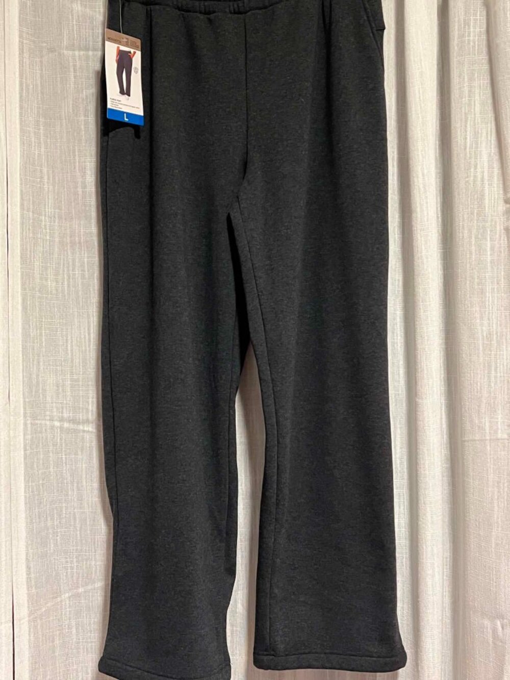 Mondetta Fleece Pant High Waist Straighr Leg Size L